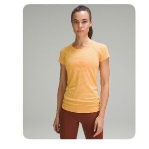 Lululemon Athletica mango dream  Short Sleeve Top